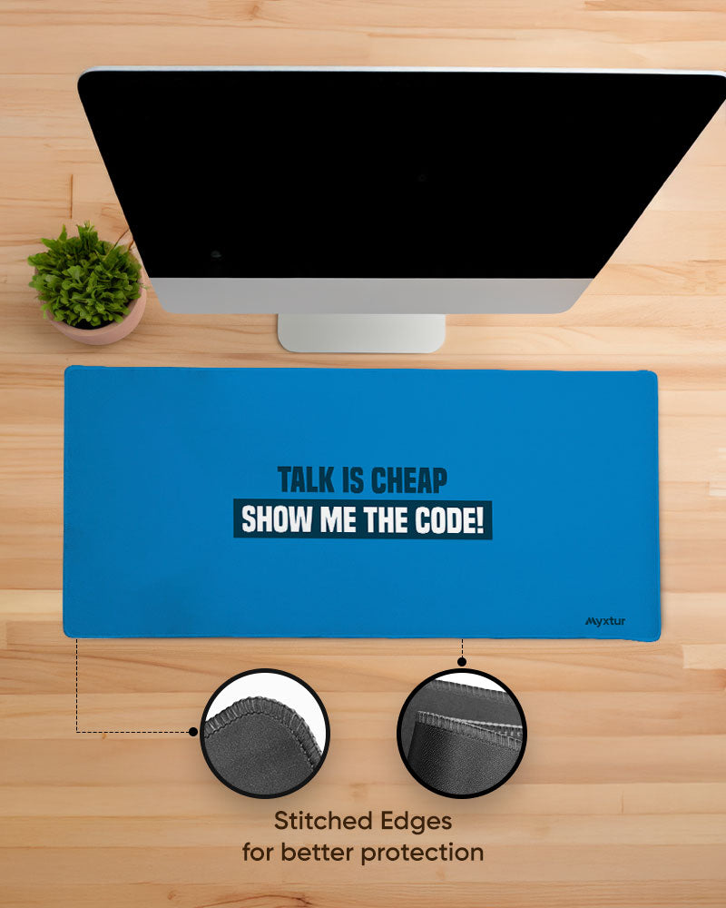 Show Me the Code Gaming Desk Mat – Myxtur