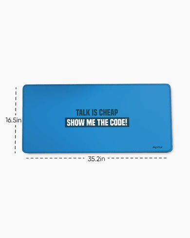 Show Me the Code EdgeGuard Desk Mat