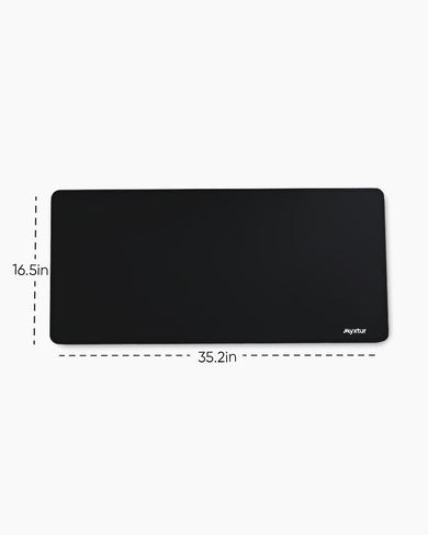 All Black EdgeGuard Desk Mat