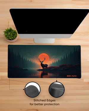 Aurora Antler [BREATHE] Gaming Desk Mat M 1
