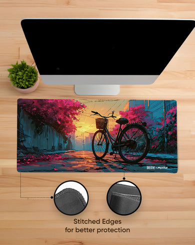Blossom Cycle [BREATHE] EdgeGuard Desk Mat