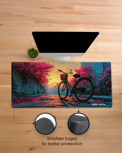 Blossom Cycle [BREATHE] EdgeGuard Desk Mat