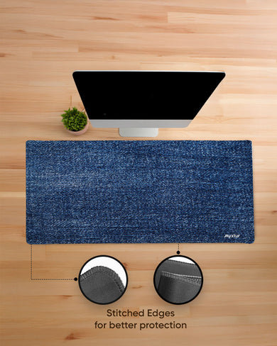 Blue Jean Bliss EdgeGuard Desk Mat