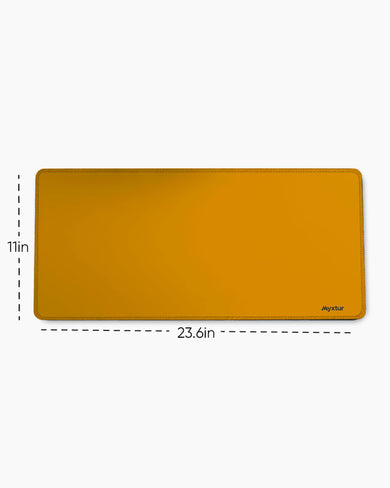 Mustard Mocha EdgeGuard Desk Mat