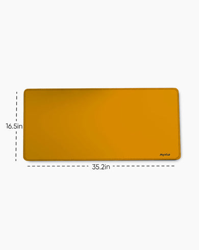 Mustard Mocha EdgeGuard Desk Mat