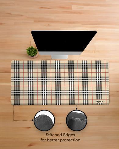 Tartan Knit EdgeGuard Desk Mat