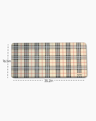 Tartan Knit EdgeGuard Desk Mat
