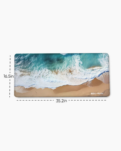 Wave Symphony [BREATHE] EdgeGuard Desk Mat