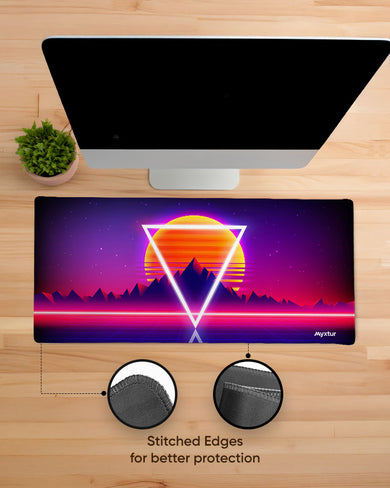 Electric Sunset EdgeGuard Desk Mat