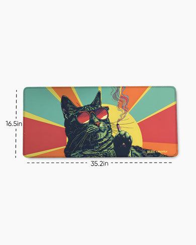 Catijuana [BREATHE] EdgeGuard Desk Mat
