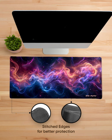 Cosmic Swirls [RTK] EdgeGuard Desk Mat