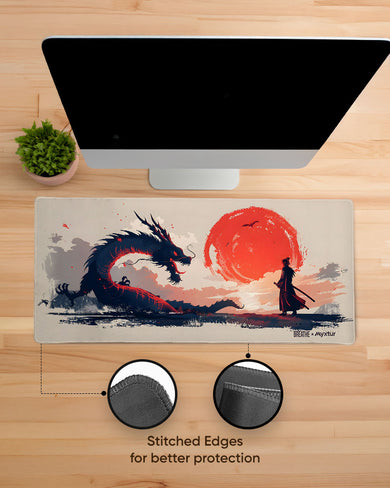 Dragon Samurai [BREATHE] EdgeGuard Desk Mat