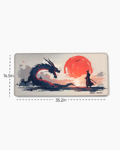 Dragon Samurai [BREATHE] EdgeGuard Desk Mat
