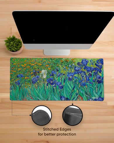 Irises by Van Gogh EdgeGuard Desk Mat