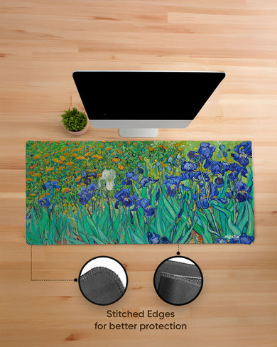 Irises by Van Gogh EdgeGuard Desk Mat