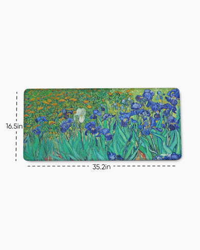 Irises by Van Gogh EdgeGuard Desk Mat