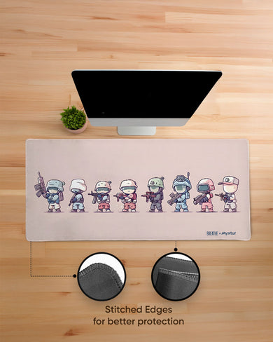 Kawaii Army [BREATHE] EdgeGuard Desk Mat