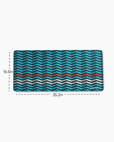 Ridges On Waves EdgeGuard Desk Mat
