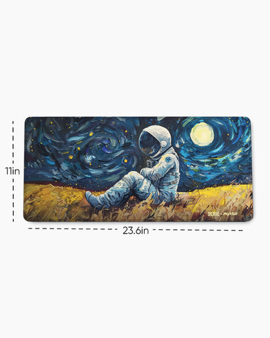 Starry Night for the Astronaut [BREATHE] EdgeGuard Desk Mat