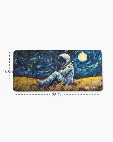 Starry Night for the Astronaut [BREATHE] EdgeGuard Desk Mat