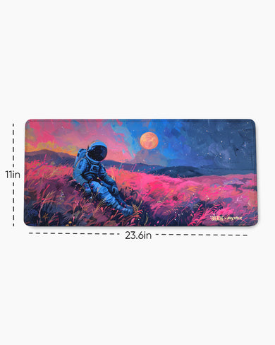 Starry Night in Neon [BREATHE] EdgeGuard Desk Mat