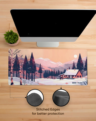 Swiss Ski Lodge [BREATHE] EdgeGuard Desk Mat