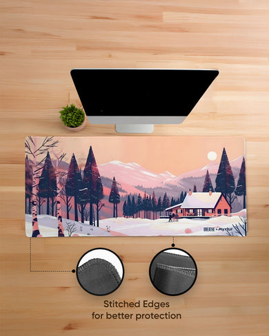 Swiss Ski Lodge [BREATHE] EdgeGuard Desk Mat