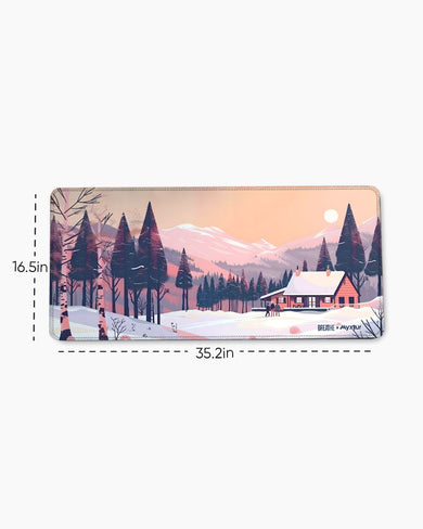 Swiss Ski Lodge [BREATHE] EdgeGuard Desk Mat