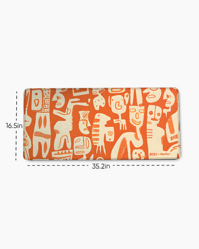 Tribal Art [BREATHE] EdgeGuard Desk Mat