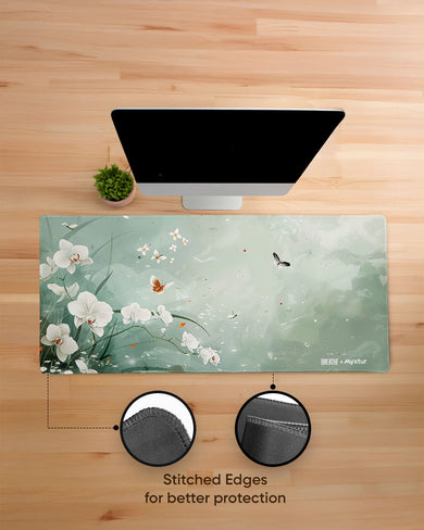 Water Lilies [BREATHE] EdgeGuard Desk Mat
