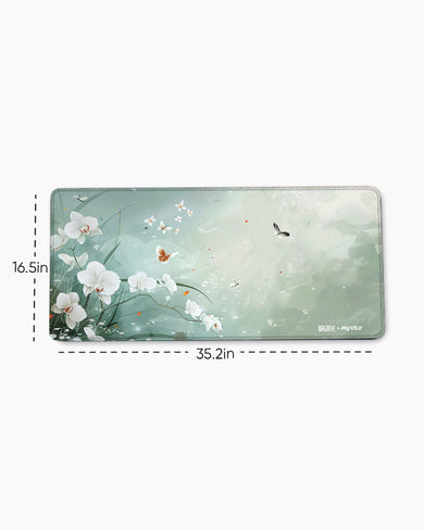 Water Lilies [BREATHE] EdgeGuard Desk Mat