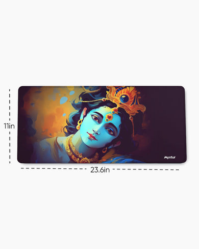 Krishna-Churning of Creation EdgeGuard Desk Mat