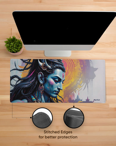 Shiva Cyberpunked EdgeGuard Desk Mat