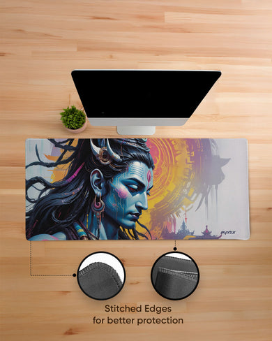 Shiva Cyberpunked EdgeGuard Desk Mat