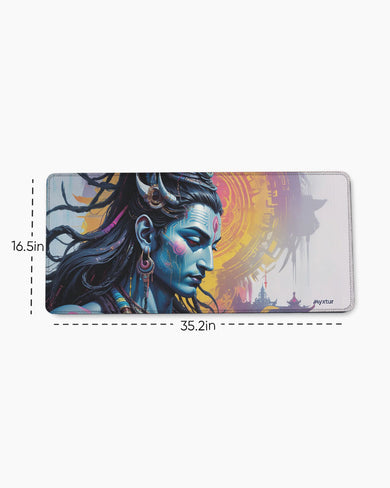 Shiva Cyberpunked EdgeGuard Desk Mat