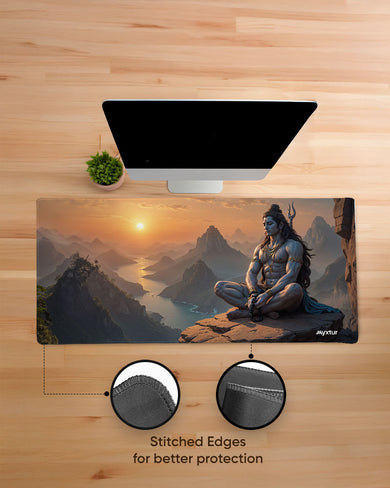 Shiva-Himalayan Yogi EdgeGuard Desk Mat