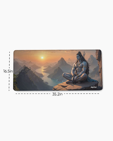 Shiva-Himalayan Yogi EdgeGuard Desk Mat