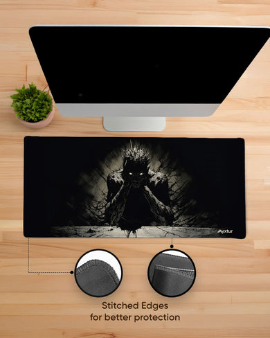 Black Demon Shadow EdgeGuard Desk Mat