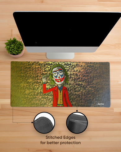 Cartoon Joker Chaos EdgeGuard Desk Mat