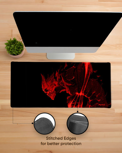 Dark Monster Surge EdgeGuard Desk Mat