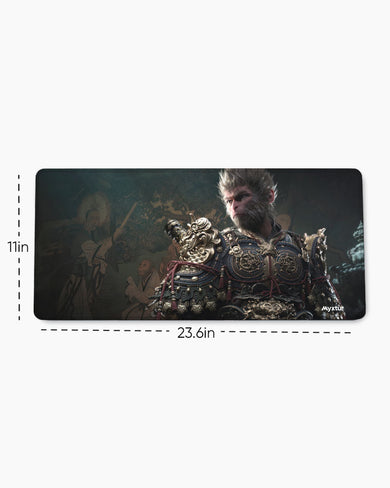 Monkey King in Golden Armor EdgeGuard Desk Mat