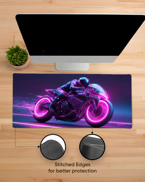 Neon Racer Gaming Desk Mat M 1