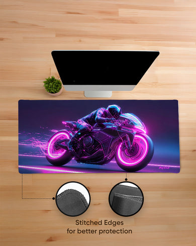 Neon Racer EdgeGuard Desk Mat