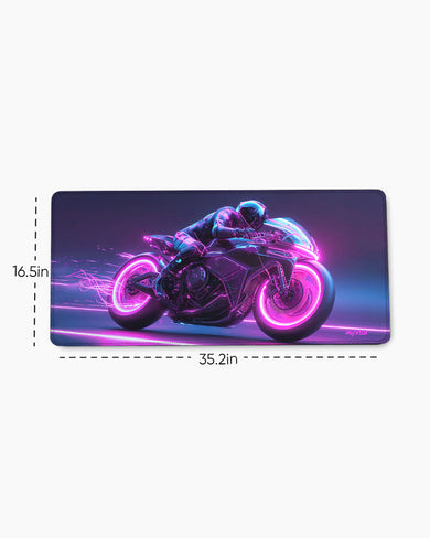 Neon Racer EdgeGuard Desk Mat