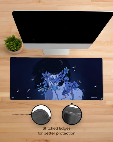 Perfect Blue- Serenity EdgeGuard Desk Mat