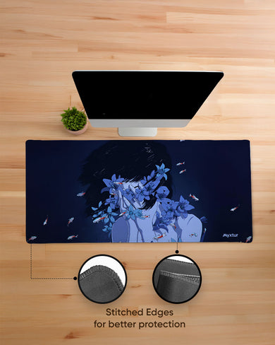 Perfect Blue- Serenity EdgeGuard Desk Mat