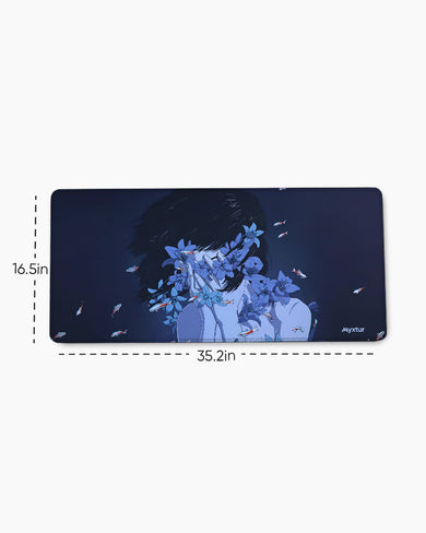 Perfect Blue- Serenity EdgeGuard Desk Mat