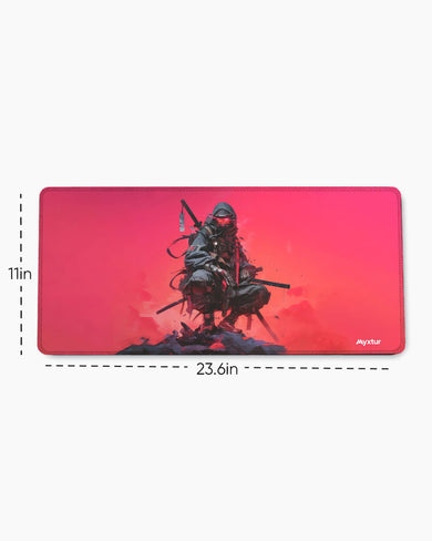 Red Dystopia Ninja EdgeGuard Desk Mat