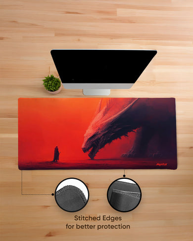 Red Horizon Dragon Rider EdgeGuard Desk Mat