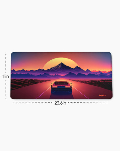 Retro Road Adventure EdgeGuard Desk Mat